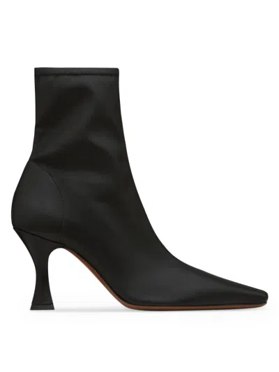 Neous Women's Ran 80mm Stretch-leather Ankle Boots In Black