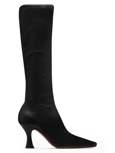 Neous Ran Leather Knee Boots In Black