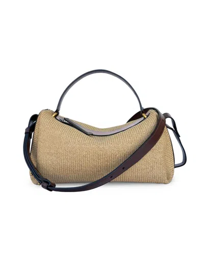 Neous Women's Scorpius Raffia-leather Crossbody Bag In White
