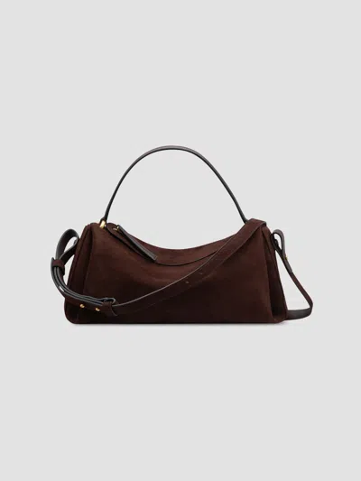 Neous Women's Scorpius Suede & Leather Crossbody Bag In Dark Chocolate