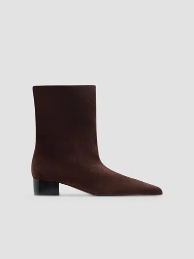 Neous Women's Tapek 35mm Suede Ankle Boots In Dark Chocolate