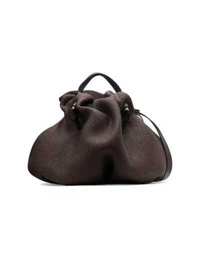 Neous Women's Taurus Dumpling Raffia-leather Tote Bag In Blue