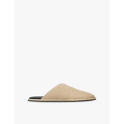 NEOUS WOMENS BEIGE ATIK RAFFIA MULES EUR 39 / 6 UK