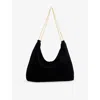 Neous Womens Pavo West Velvet Shoulder Bag Black In Black