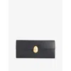 Neous Womens Phoenix Leather Clutch Black In Black