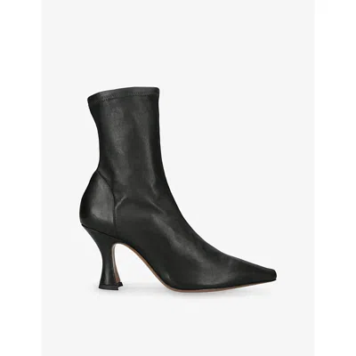 Neous Womens Black Ran Leather Heeled Ankle Boots Eur 36 / 3 Uk