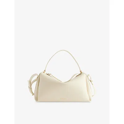 Neous Womens Cream Scorpius Leather Cross-body Bag In White