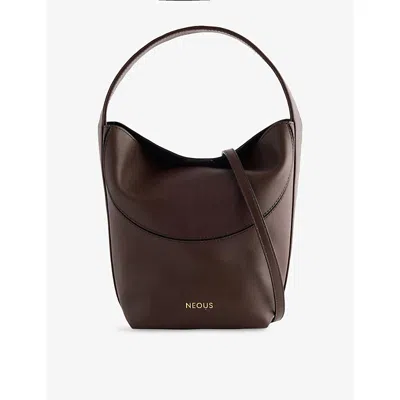 Neous Womens Pavo 1.0 Leather Shoulder Bag Dark Chocolate