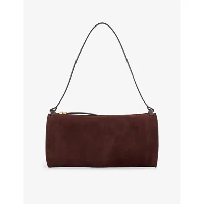 Neous Womens  Gemini Leather Shoulder Bag In Dark Chocolate