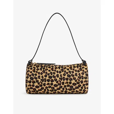 Neous Womens  Gemini Leather Shoulder Bag In Leopard