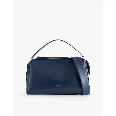 Neous Womens Navy Scorpius Suede Shoulder Bag In Blue