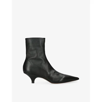 Neous Womens Poera Stretch Leather Sock Ankle Boots Black Eur 36 / 3 Uk