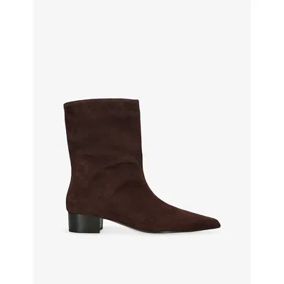 Neous Womens Tapek Suede Ankle Boots Dark Brown Eur 40 / 7 Uk