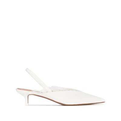 Neous Wool Pumps In White