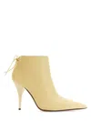 Neous Laced Stiletto Heel Ankle Boots In White