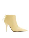 Neous Elegant Back Lacing Boot With 9.5 Cm Heel For Women In White