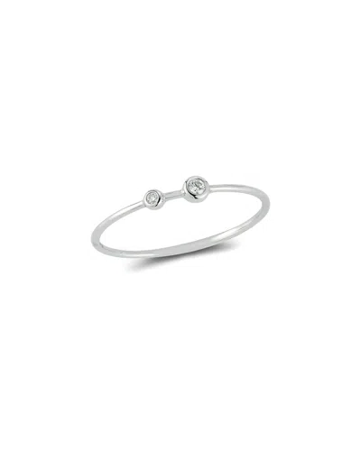 Nephora 14k 0.03 Ct. Tw. Diamond Thin Ring In Metallic