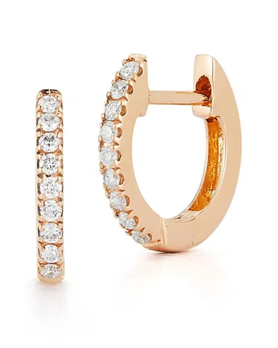 Nephora 14k Diamond Huggie Earrings In Gold