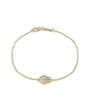 Nephora 14k 0.17 Ct. Tw. Diamond Hamsa Bracelet