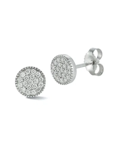 Nephora 14k 0.19 Ct. Tw. Diamond Disc Studs In Metallic