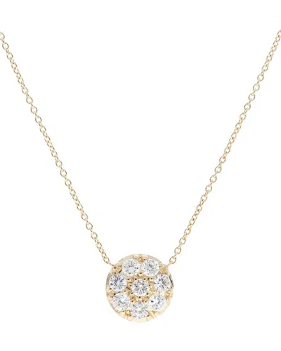 Nephora 14k 0.20 Ct. Tw. Diamond Round Pendant Necklace