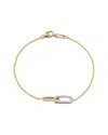 Nephora 14k 0.24 Ct. Tw. Diamond Paperclip Link Bracelet
