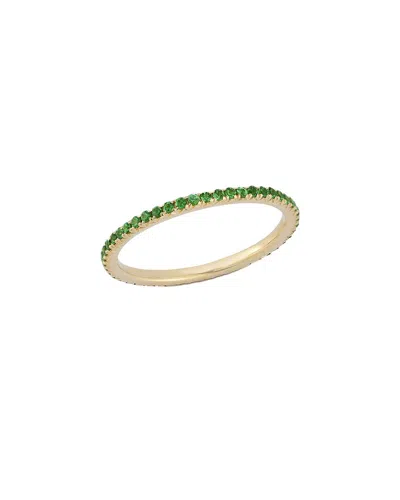 Nephora 14k 0.29 Ct. Tw. Tsavorite Eternity Ring In Gold
