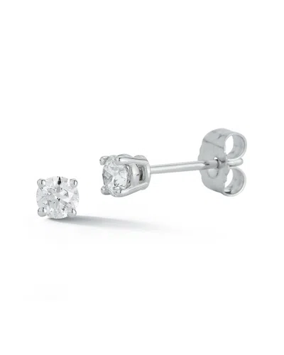 Nephora 14k 0.33 Ct. Tw. Diamond Studs In Silver