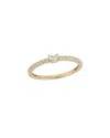 Nephora 14k 0.35 Ct. Tw. Diamond Half-eternity Ring