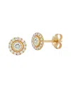 Nephora 14k 0.36 Ct. Tw. Diamond Halo Studs