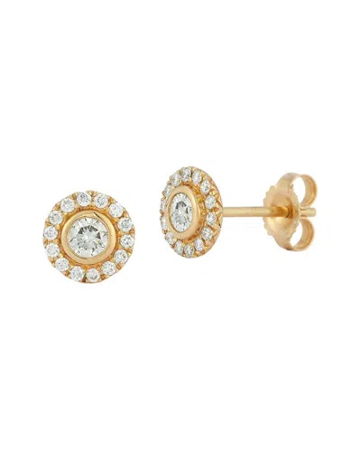 Nephora 14k 0.36 Ct. Tw. Diamond Halo Studs