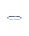 Nephora 14k 0.58 Ct. Tw. Diamond & Blue Sapphire Stackable Eternity Ring