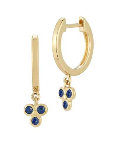 Nephora 14k 0.80 Ct. Tw. Pink Sapphire Cluster Dangle Earrings In Gold