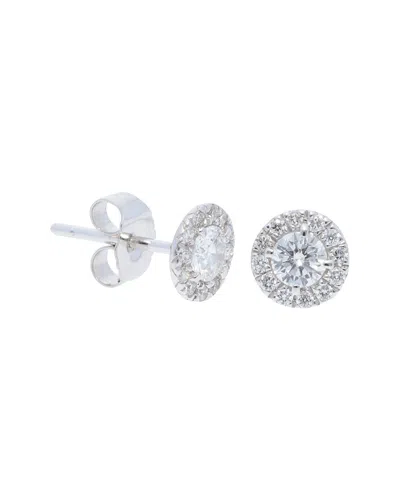 NEPHORA NEPHORA 14K 0.90 CT. TW. DIAMOND HALO STUD EARRINGS