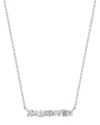 Nephora 14k 1.14 Ct. Tw. Diamond Mixed Shape Bar Necklace