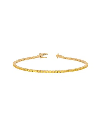 Nephora 14k 4.10 Ct. Tw. Diamond & Sapphire Tennis Bracelet