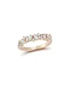 Nephora 14k Rose Gold 0.64 Ct. Tw. Diamond Stackable Ring In Gold