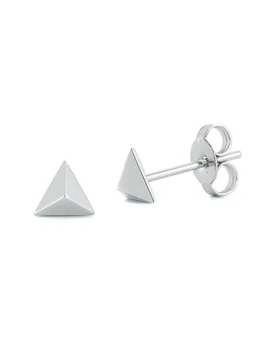 Nephora 14k Small Pyramid Studs In Silver
