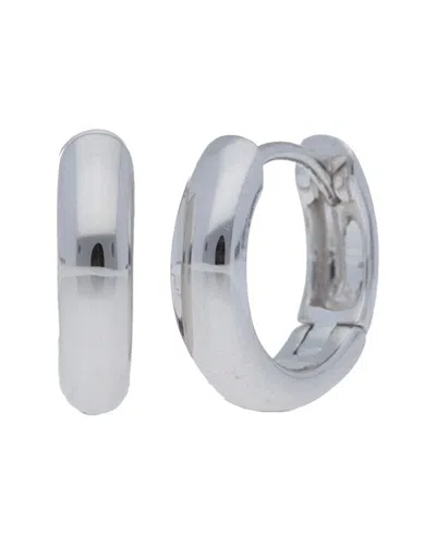 Nephora 14k White Gold Mini Hoops In Metallic