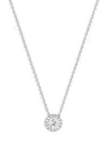 NEPHORA WOMEN'S NEPHORA 14K WHITE GOLD & 0.58 TCW DIAMOND HALO PENDANT NECKLACE