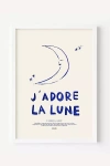 Nephthys Illustrated J'adore La Lune Wall Art