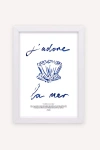 Nephthys Illustrated J'adore La Mer Brushstroke Wall Art