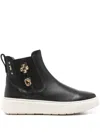 Nero Giardini 35mm Embellished Elastic-sided Boots In Black