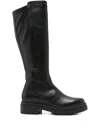 Nero Giardini 40mm Leather Zip-detail Boots In Black
