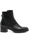 Nero Giardini 50mm Buckle-detail Ankle Boots In Black