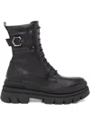 Nero Giardini 50mm Leather Combat Boots In Black