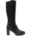 Nero Giardini 70mm Block-heel Buckle Boots In Black