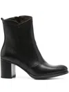 Nero Giardini 70mm Zip-detail Block-heel Boots In Black