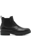 Nero Giardini Elastic-panelled Leather Boots In Black