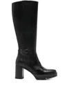 Nero Giardini Buckle-strap Boots In Black